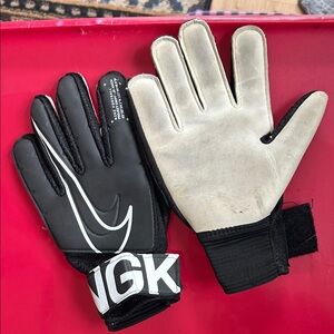 Nike Black and White Soccer Gloves